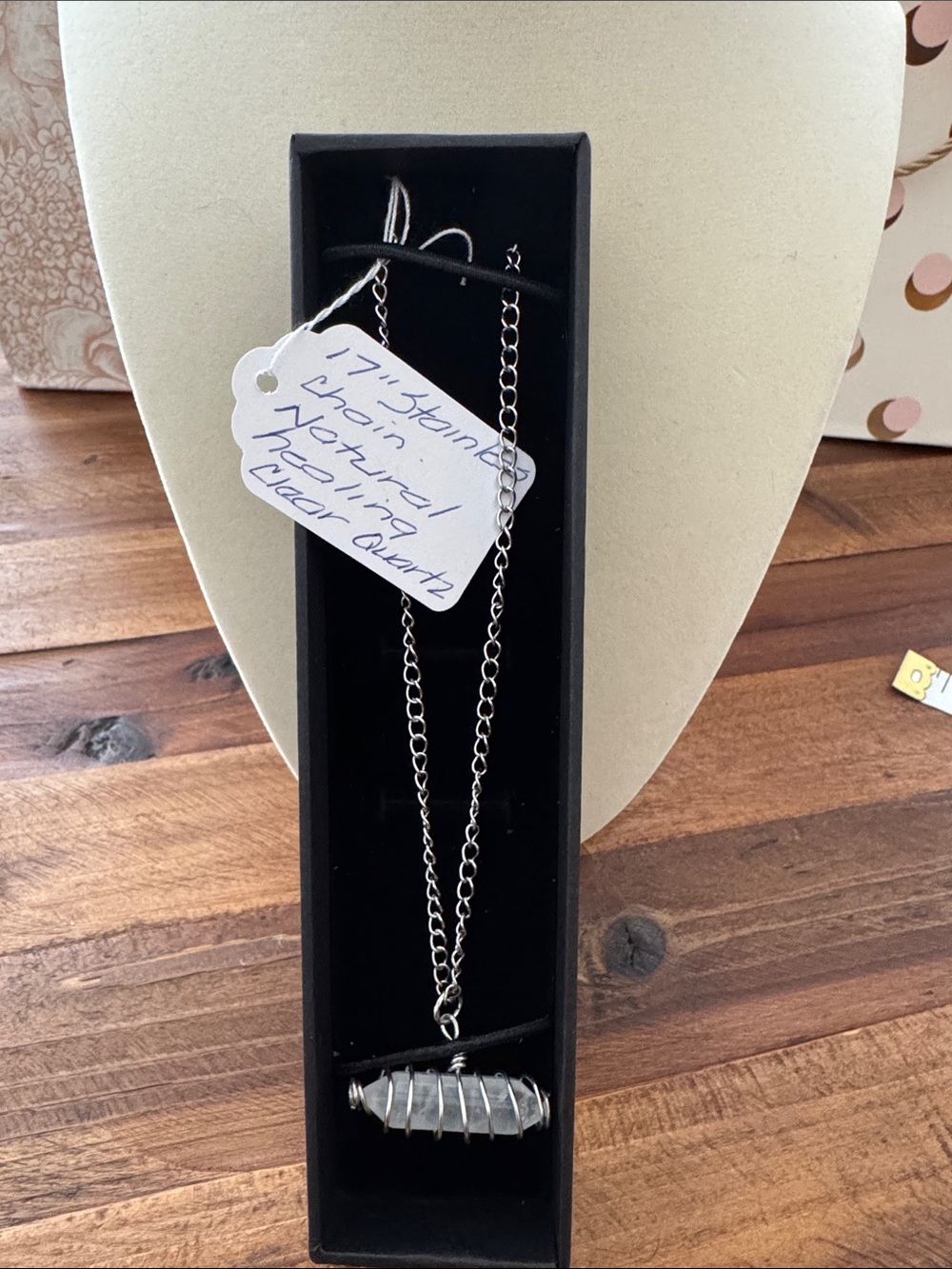 Handmade Silver Wire-Wrapped Quartz Point Necklace
